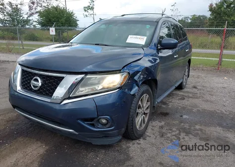 2015 Nissan Pathfinder Sv z USA, uszkodzony, nr VIN 5N1AR2MNXFC690161